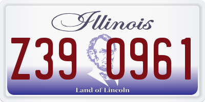 IL license plate Z390961