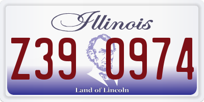 IL license plate Z390974