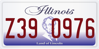 IL license plate Z390976