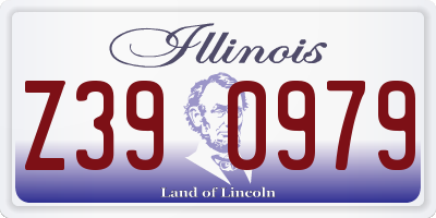 IL license plate Z390979