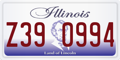 IL license plate Z390994