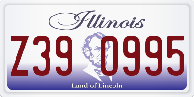 IL license plate Z390995