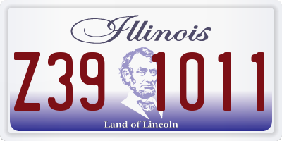 IL license plate Z391011