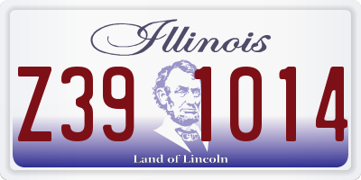 IL license plate Z391014