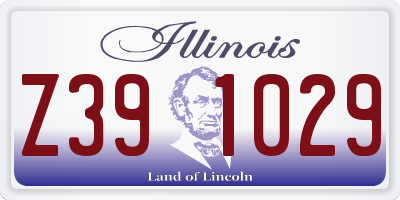 IL license plate Z391029