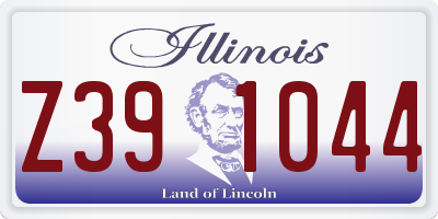 IL license plate Z391044