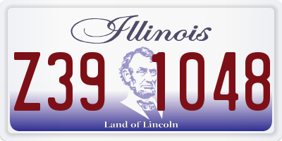IL license plate Z391048