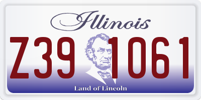 IL license plate Z391061