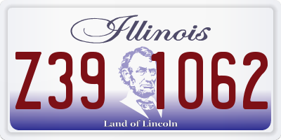 IL license plate Z391062