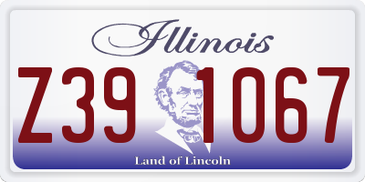 IL license plate Z391067