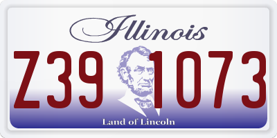 IL license plate Z391073