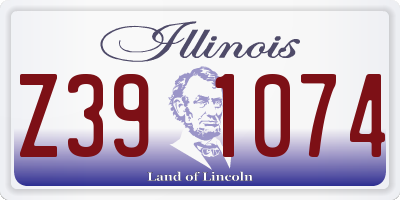 IL license plate Z391074