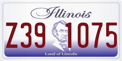 IL license plate Z391075