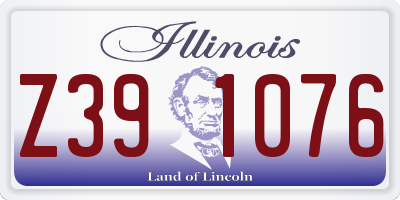 IL license plate Z391076
