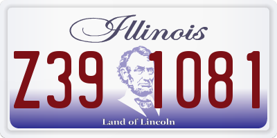 IL license plate Z391081