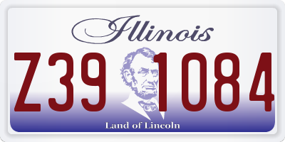 IL license plate Z391084