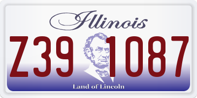 IL license plate Z391087