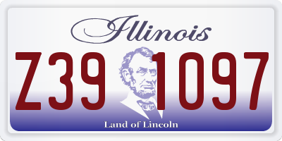 IL license plate Z391097