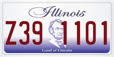 IL license plate Z391101