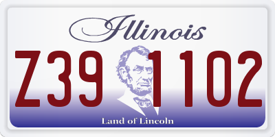 IL license plate Z391102