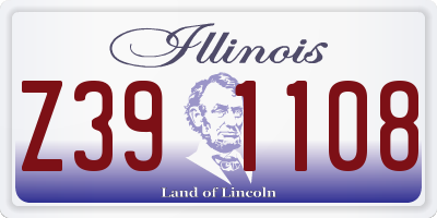 IL license plate Z391108