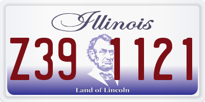 IL license plate Z391121