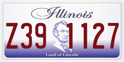 IL license plate Z391127
