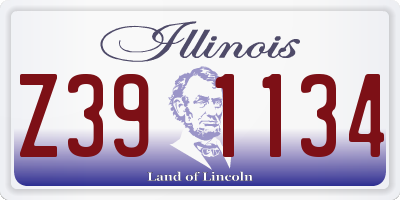 IL license plate Z391134