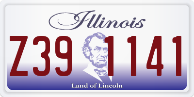 IL license plate Z391141