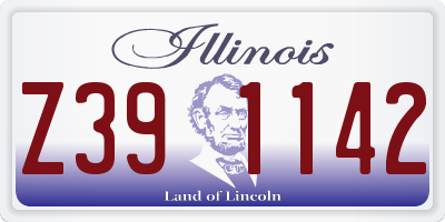 IL license plate Z391142