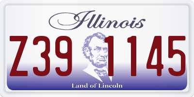 IL license plate Z391145