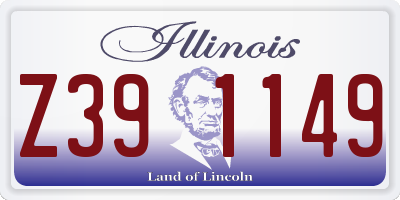 IL license plate Z391149