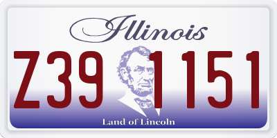 IL license plate Z391151