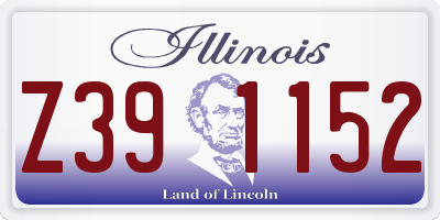 IL license plate Z391152