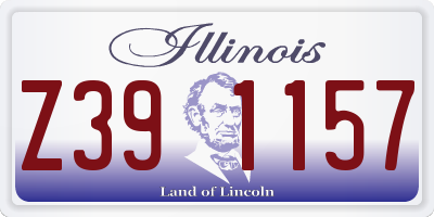 IL license plate Z391157