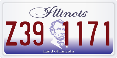 IL license plate Z391171