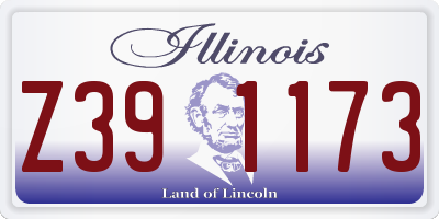 IL license plate Z391173