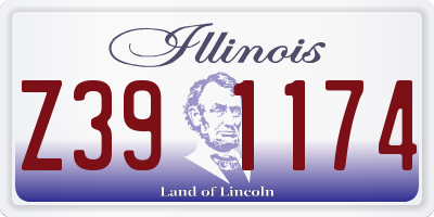 IL license plate Z391174