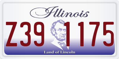 IL license plate Z391175