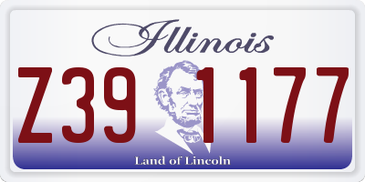 IL license plate Z391177
