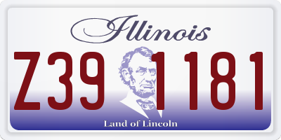 IL license plate Z391181