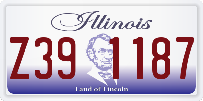 IL license plate Z391187