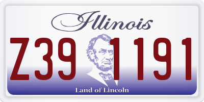 IL license plate Z391191