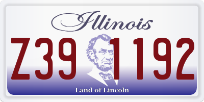 IL license plate Z391192