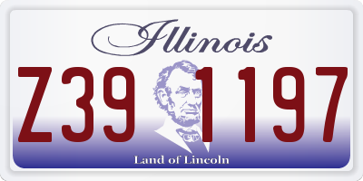 IL license plate Z391197