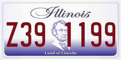 IL license plate Z391199