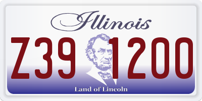 IL license plate Z391200