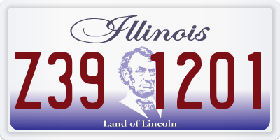 IL license plate Z391201
