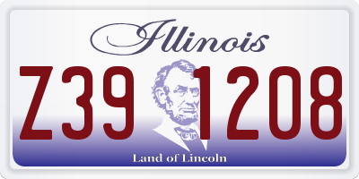 IL license plate Z391208
