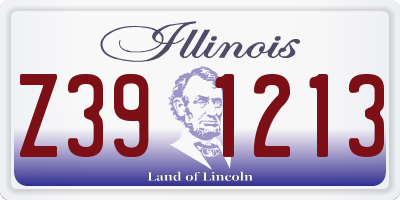 IL license plate Z391213